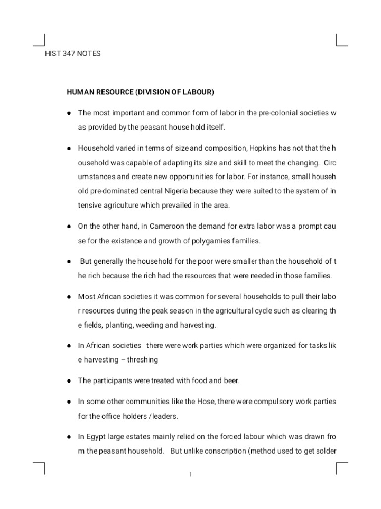 Hist 347 Notes - PDF | PDF