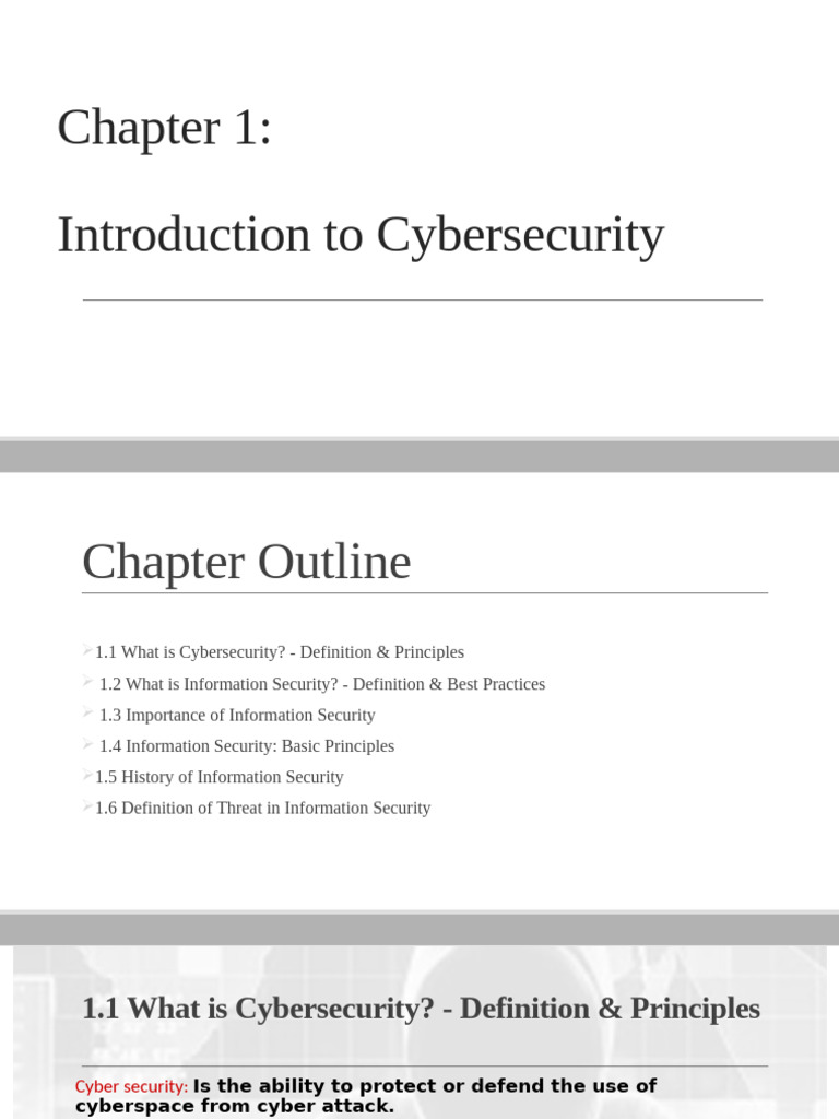 Ch.1 Modified (28 - 3 - 2023) | PDF | Computer Security | Security
