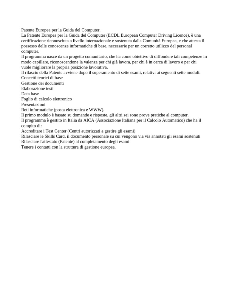 Primo Testo | PDF