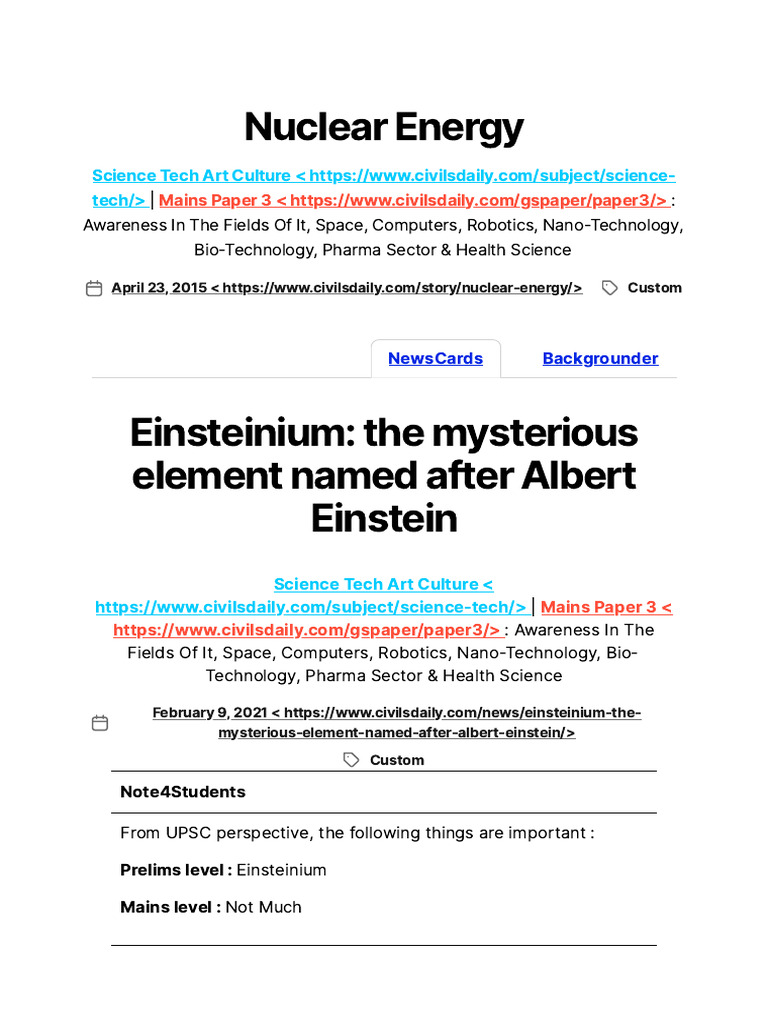 Understanding Nuclear Energy Concepts PDF Nuclear Physics Nuclear