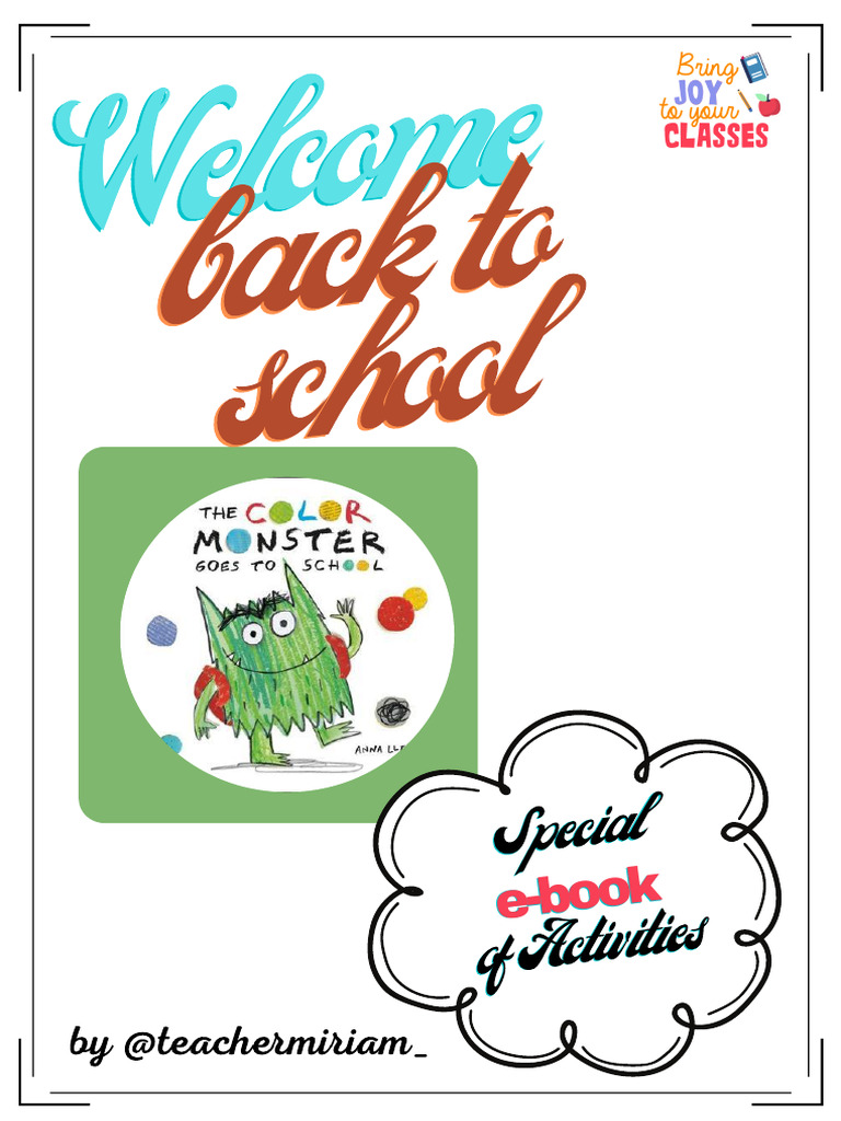 Monster Goes To School | PDF | Color | Artistic Techniques