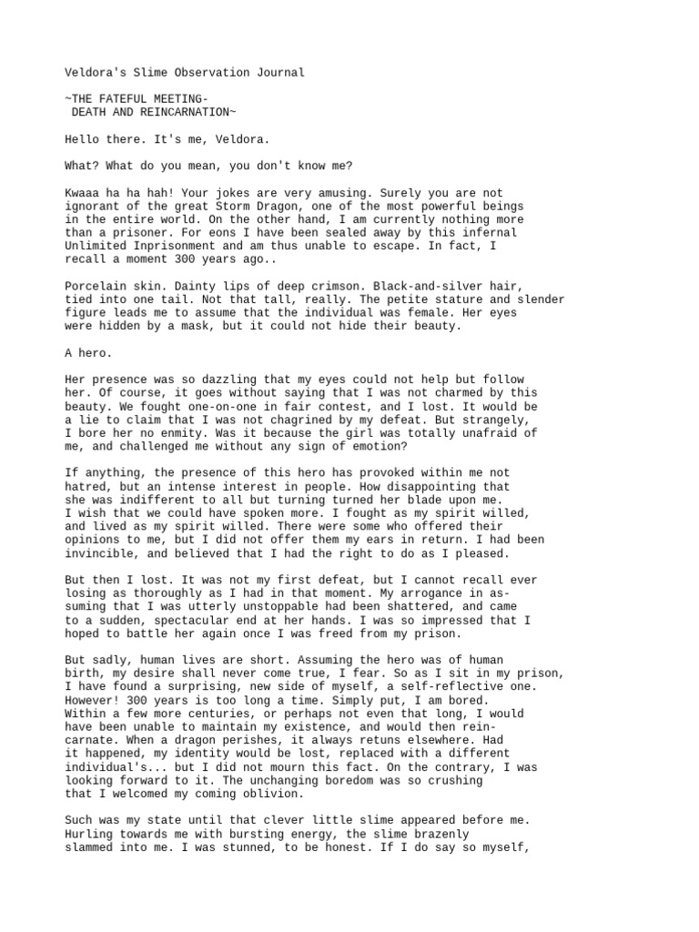 Veldora's Encounter with Rimuru | PDF | Dwarf (Dungeons & Dragons)