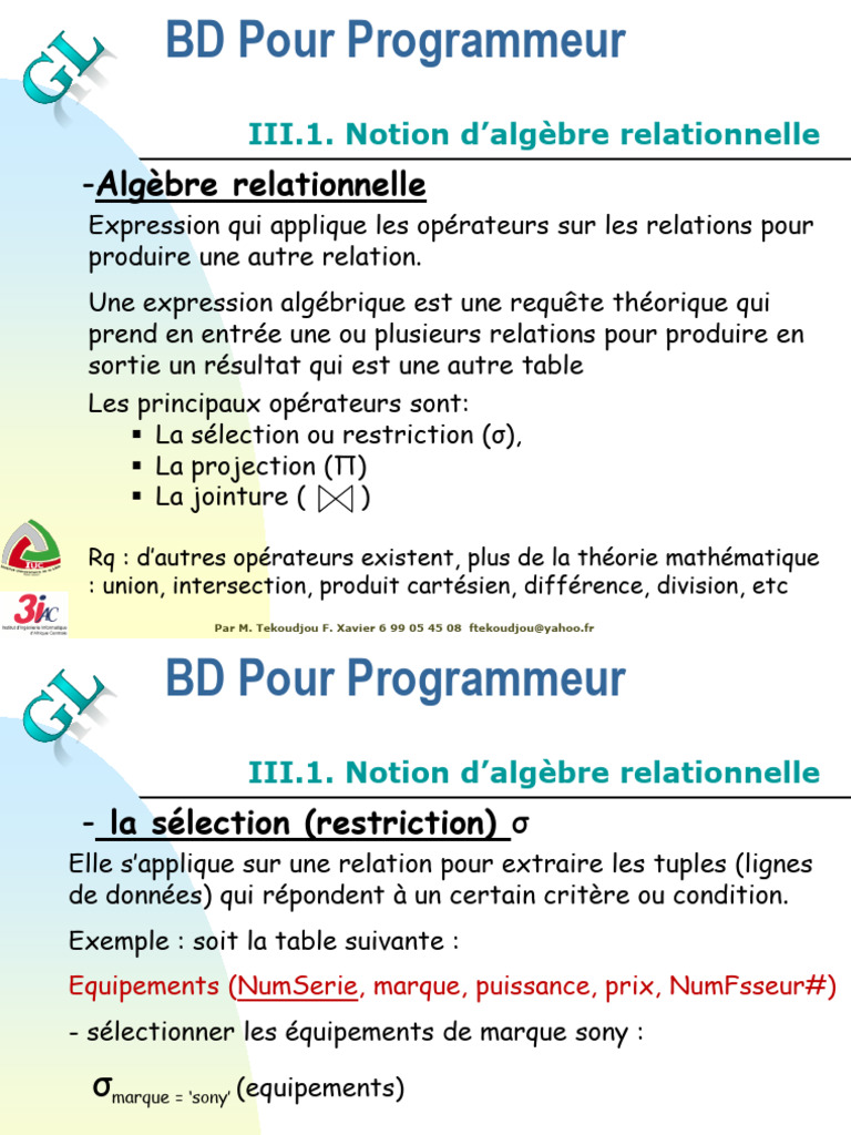 Introduction à SQL et MySQL | PDF | MySQL | SQL