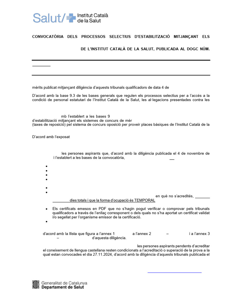 Dil - Resultats - DEF - Mèrits - I - Concurs - Oposicio - Conv. 100 - FASES  2 I 3 - 2024 - 11 - 24 SIGNAT - JL - OR - CM | PDF