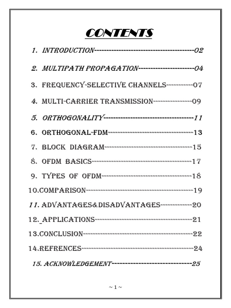 OFDM: Principles and Applications | PDF | Orthogonal Frequency Division ...