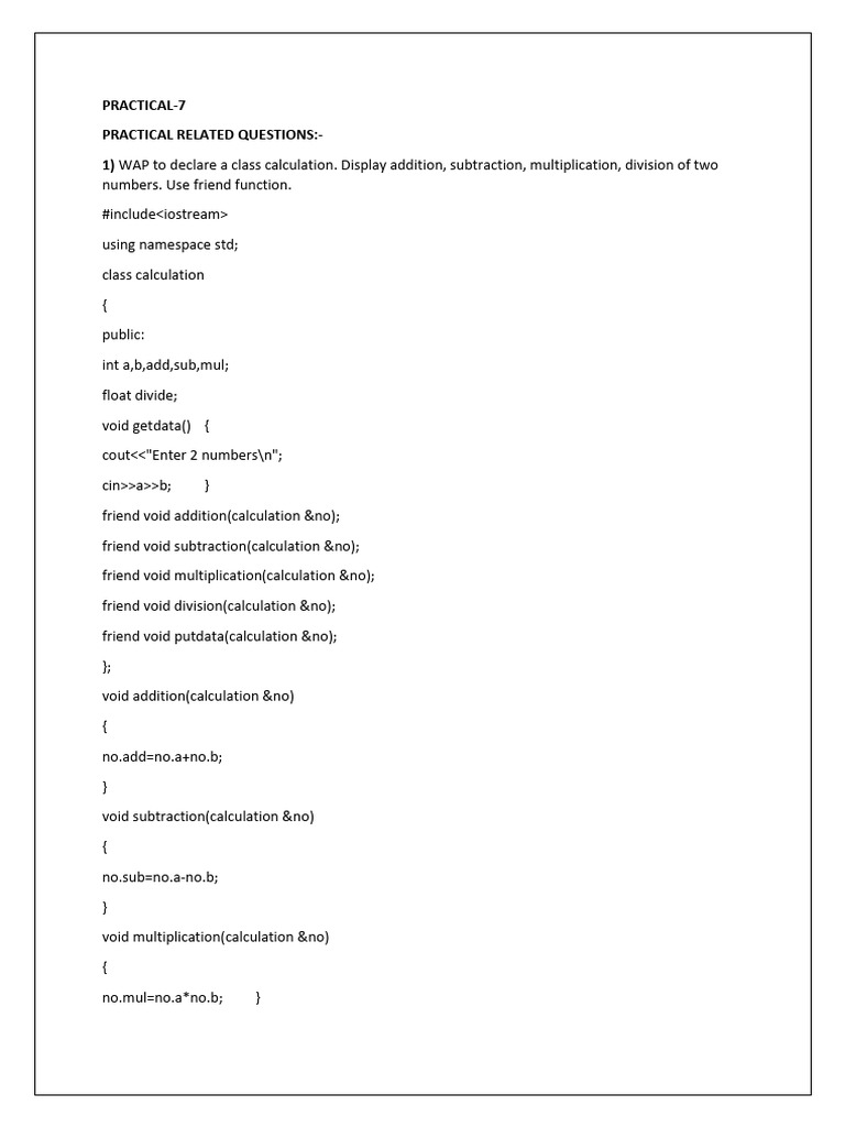 C++ Friend Functions Tutorial | PDF