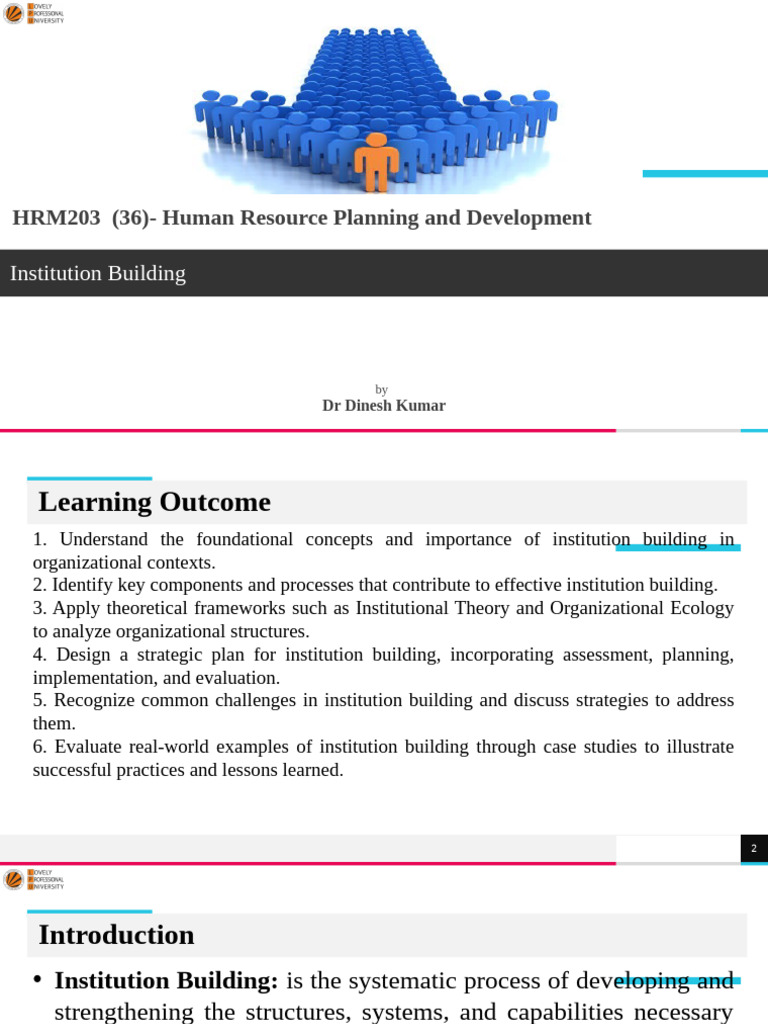 38 Institution Building | PDF | Institution | Strategic Planning