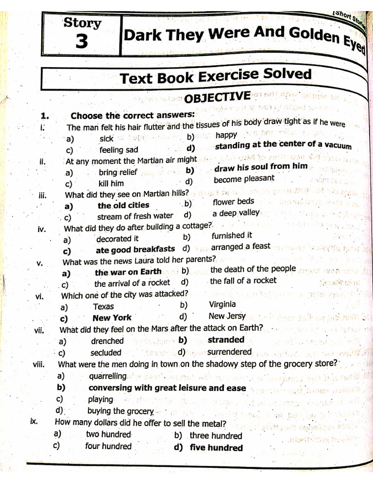 Chapter 3 English Notes 11th Class Exercise Pdf