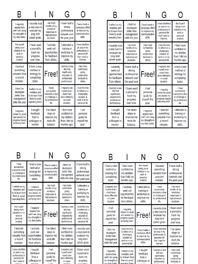 Bingo Card Print | PDF