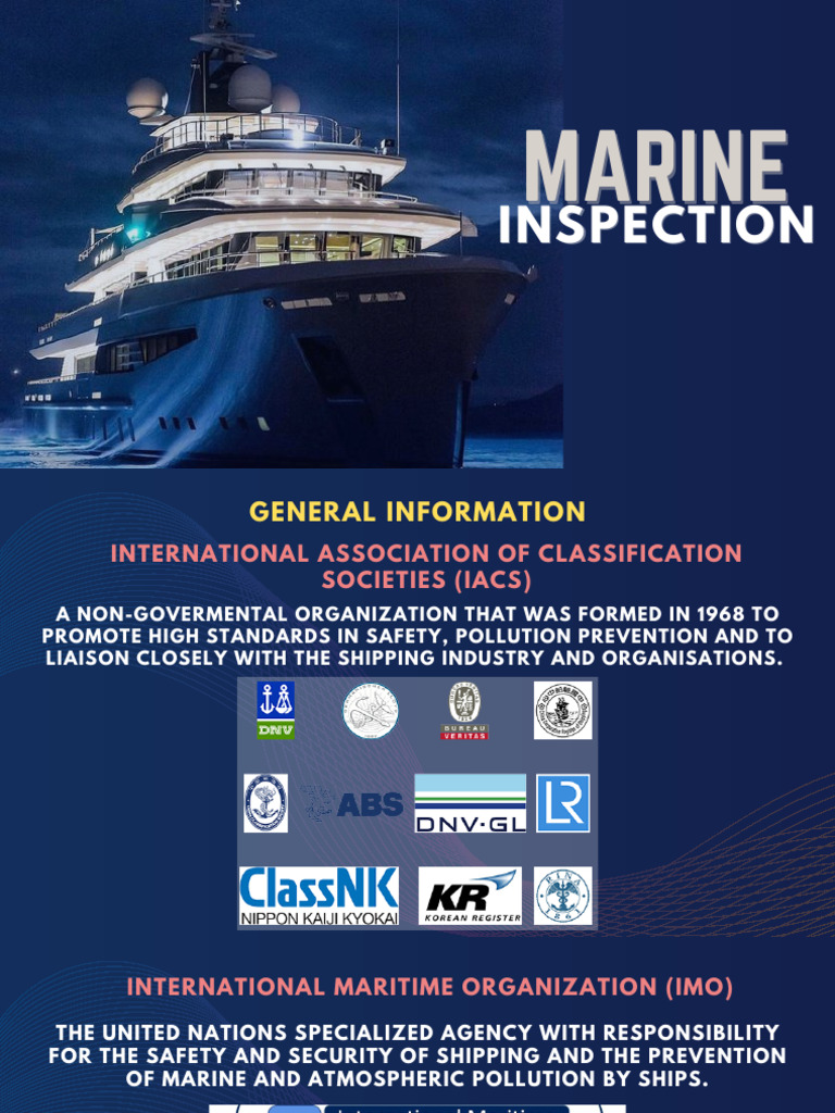Marine Inspection Guidelines and Standards | PDF | Ships | Safety
