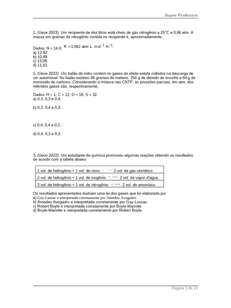 Tetróxido de Triferro: Fórmula e Propriedades | PDF | Osmose | Reações ...