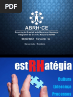 Palestra da ABRH CE para Grupo de RH em Horizonte - Ceará - 3-2-2012 - RH Estratégico