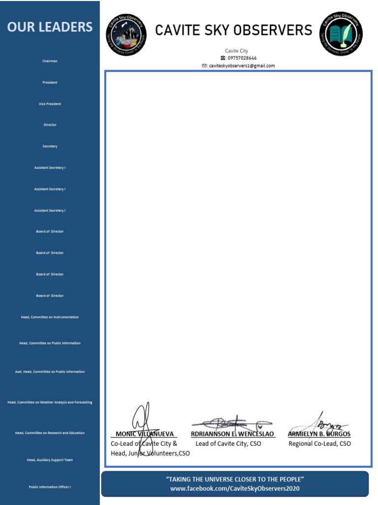 Cavite City - Request Letter Final - V6 | PDF | Astronomy