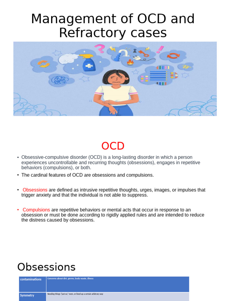 OCD Management and Refractory Cases Guide | PDF | Obsessive–Compulsive ...