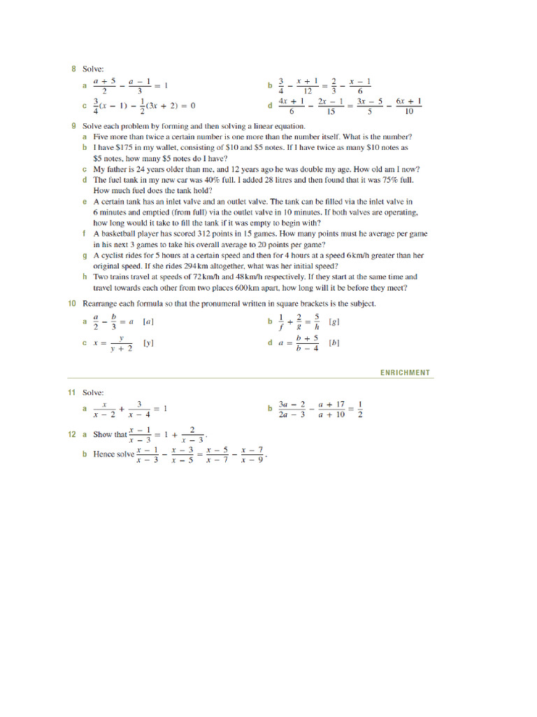 Ex 1E | PDF