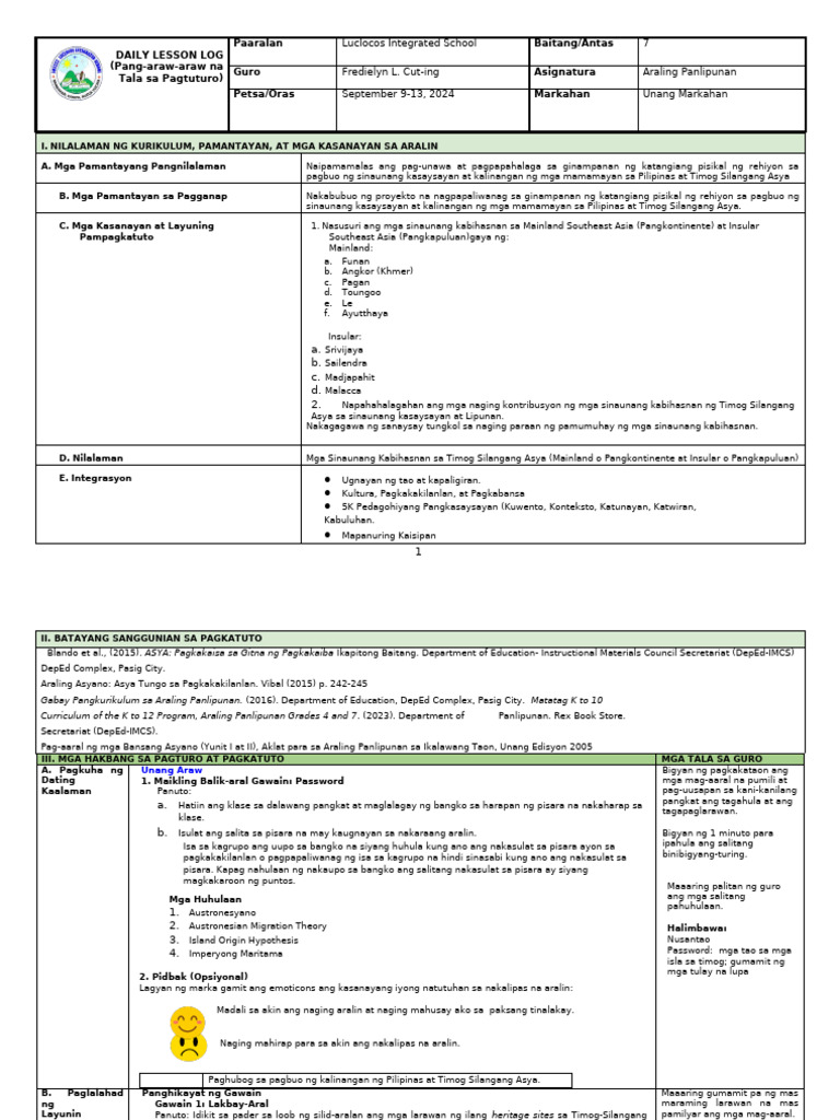 Q1 - LE - AP 7 - Lesson 5 - Week 7 - EDITED | PDF