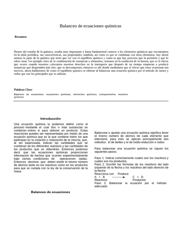 8455 Manuscrito 46624 1 10 20211202 | PDF | Redox | Estequiometría