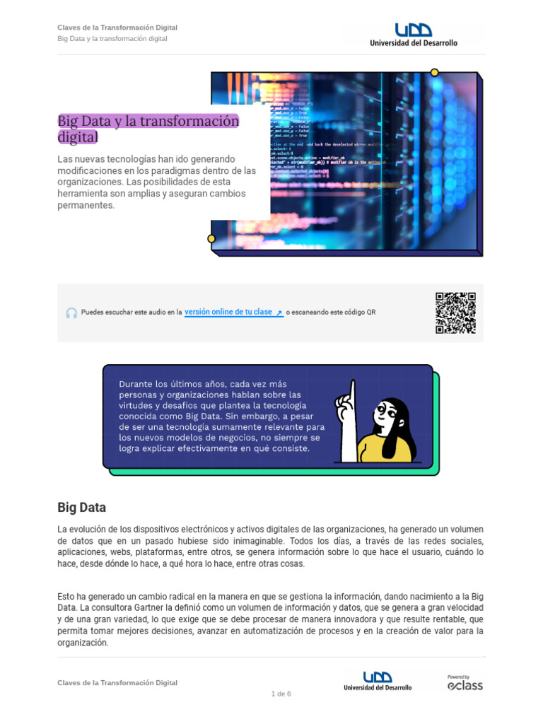 Claves del Big Data en Transformación Digital | PDF | Big Data ...
