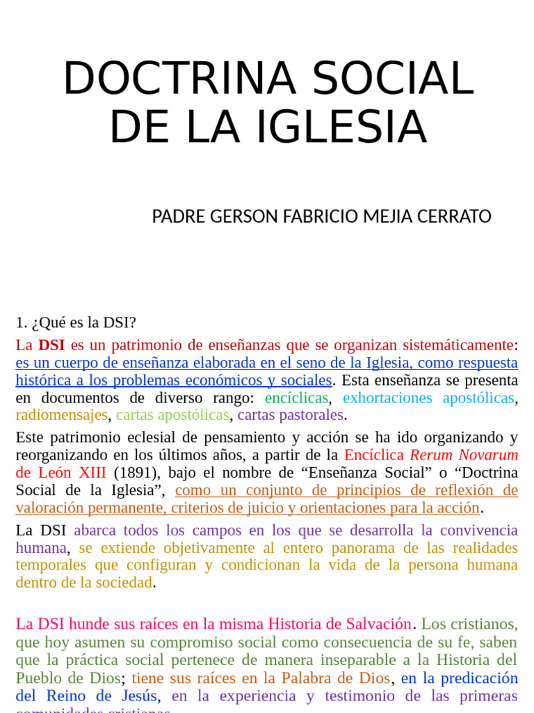 Doctrina Social de La Iglesia | PDF