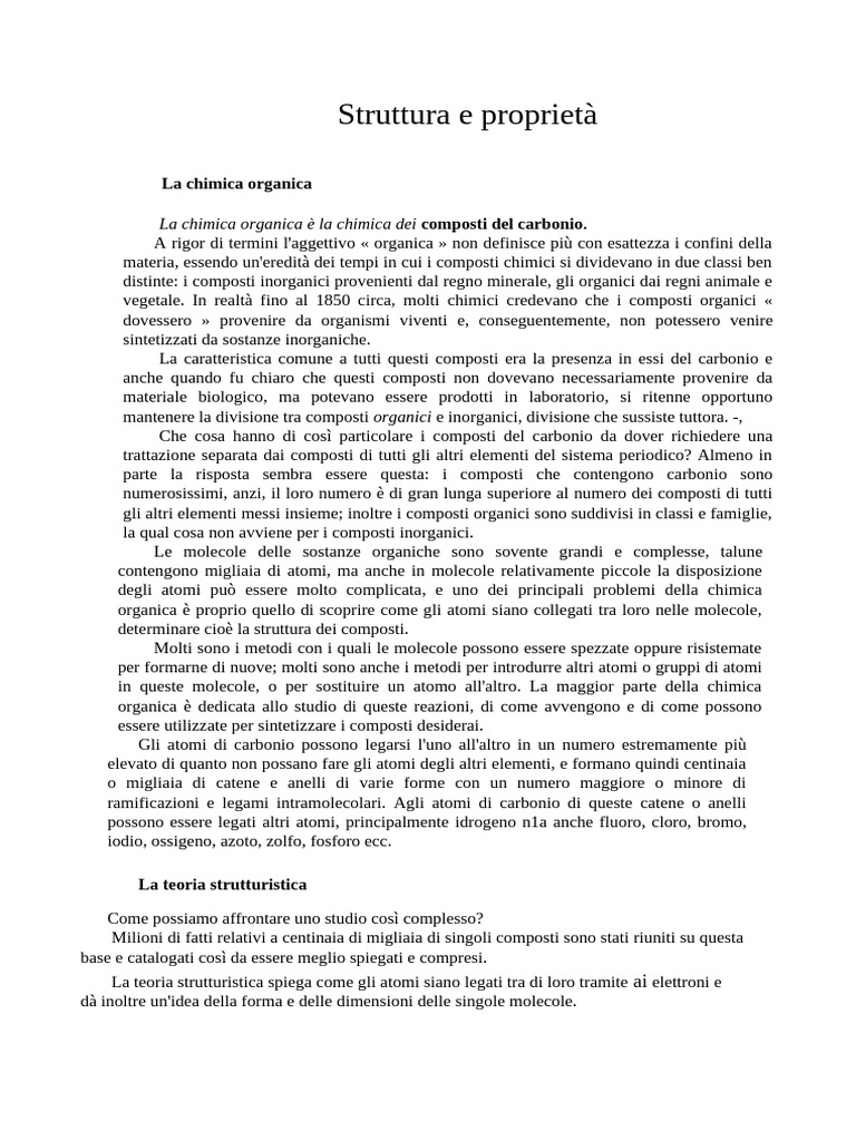 Struttura e Propriet | PDF