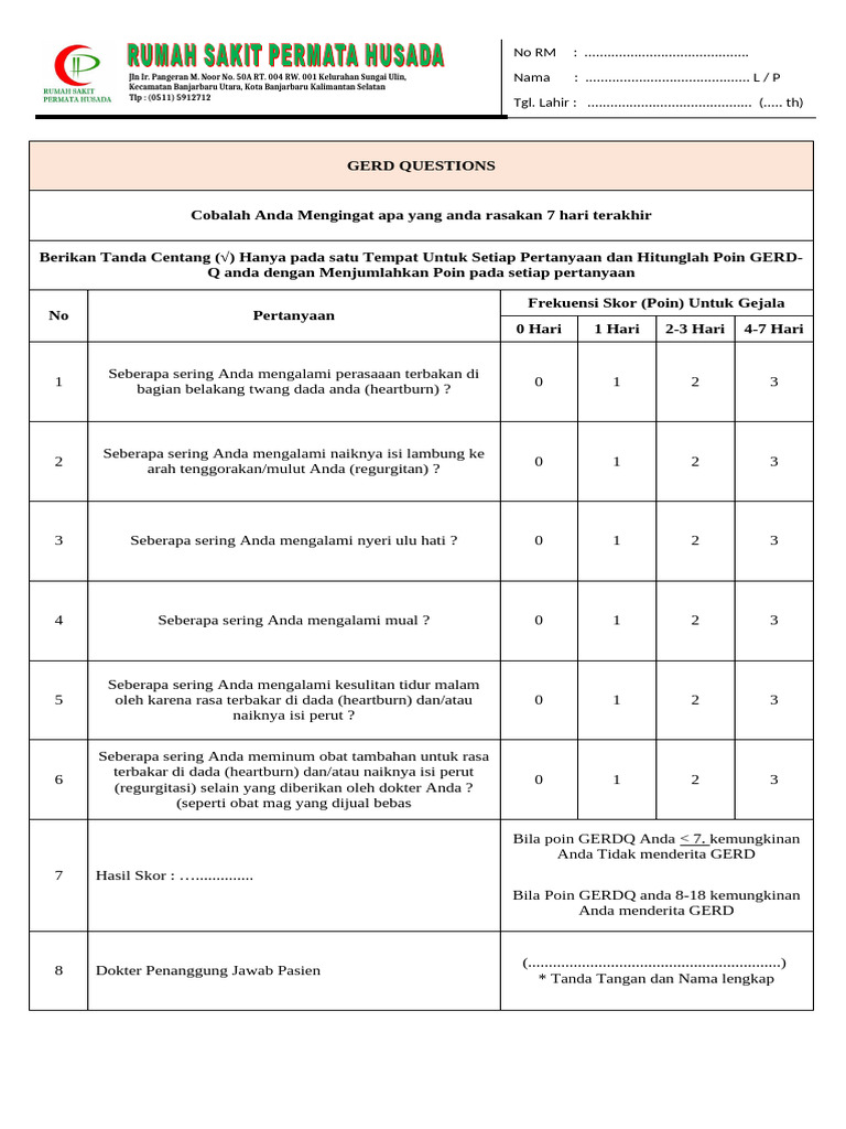 Pertanyaan Umum tentang GERD | PDF