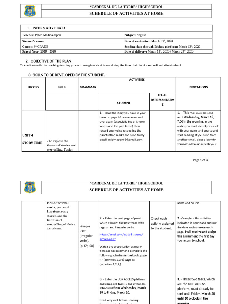 Ct 5th Grade Schedule