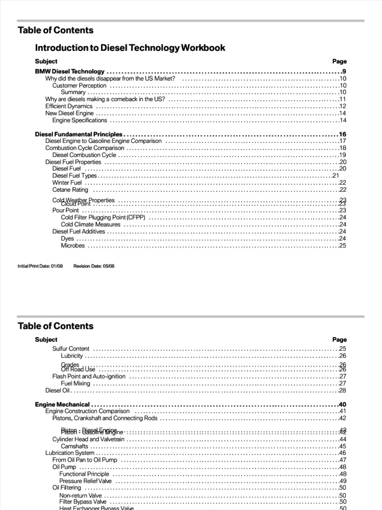 PDF Introduction To Diesel Technology PDF DD | PDF | Hydrocarbons | Engines