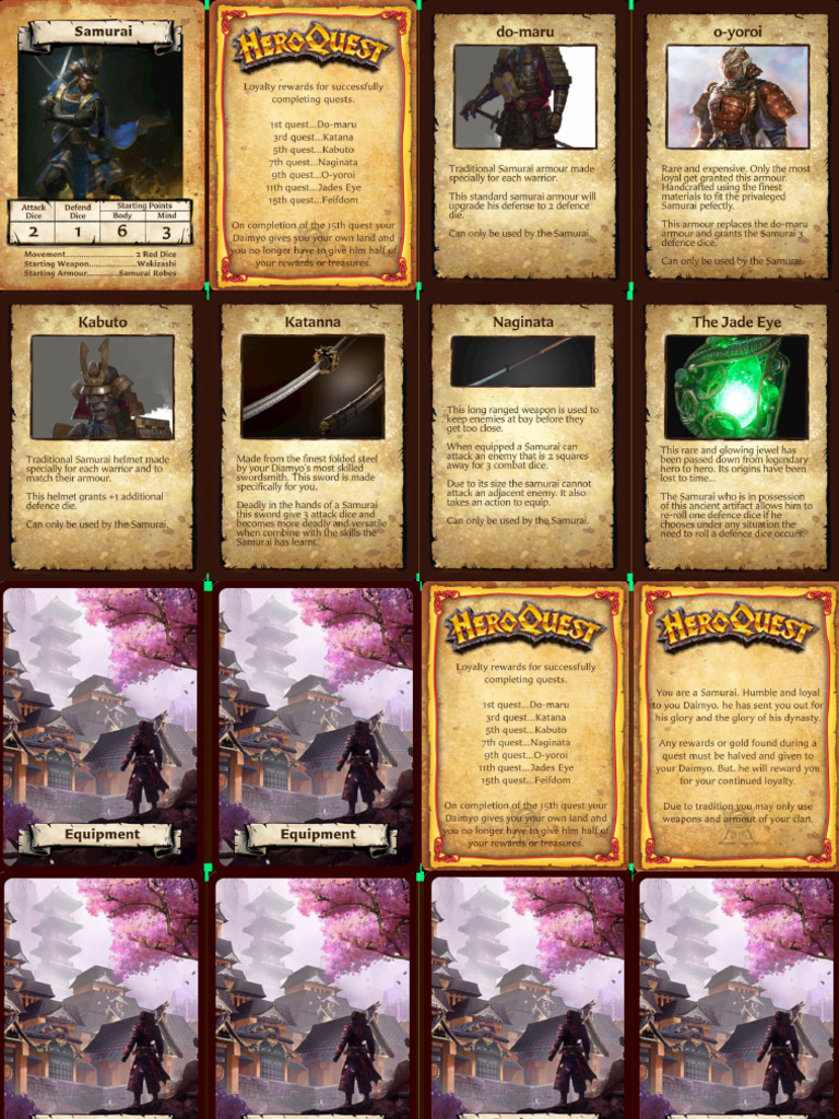 Samurai Template - Version 3 | PDF