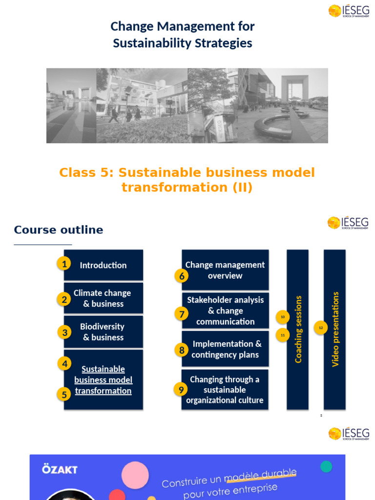 Sustainable Business Model Transformation II | PDF | Change Management ...