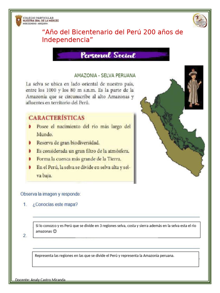 Regiones Naturales del Perú: Selva y Costa | PDF | Perú | Geografía Física
