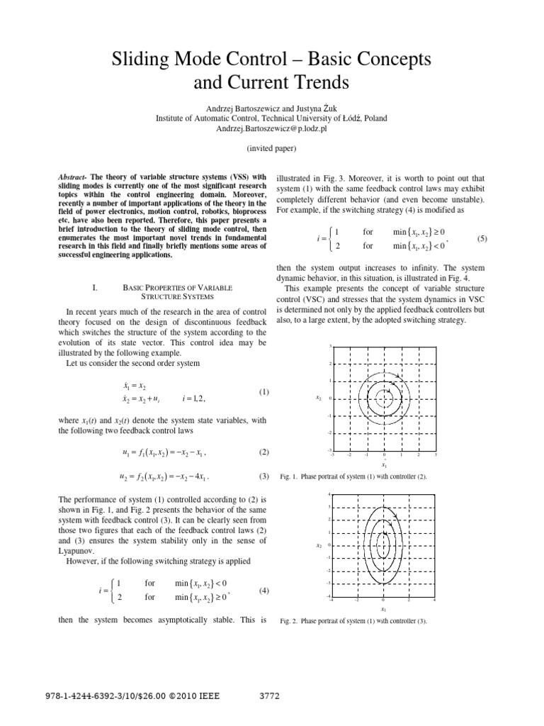 Control Modo Sliding - Articulo IEEE | PDF | Control Theory | Mathematics