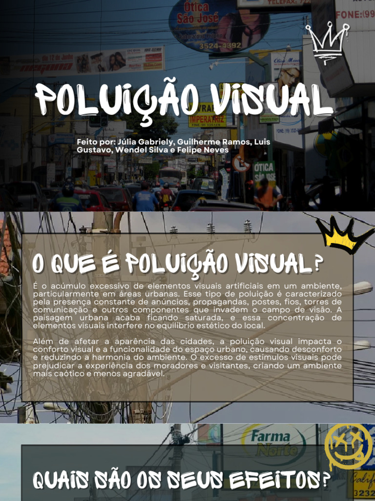 Impactos da Poluição Visual Urbana | PDF | Publicidade | Planejamento ...