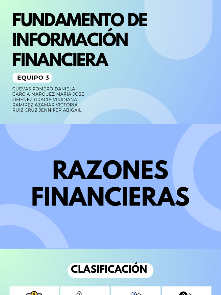 Equipo 3. Razones Financieras | PDF | Compartir (Finanzas) | Capital de ...