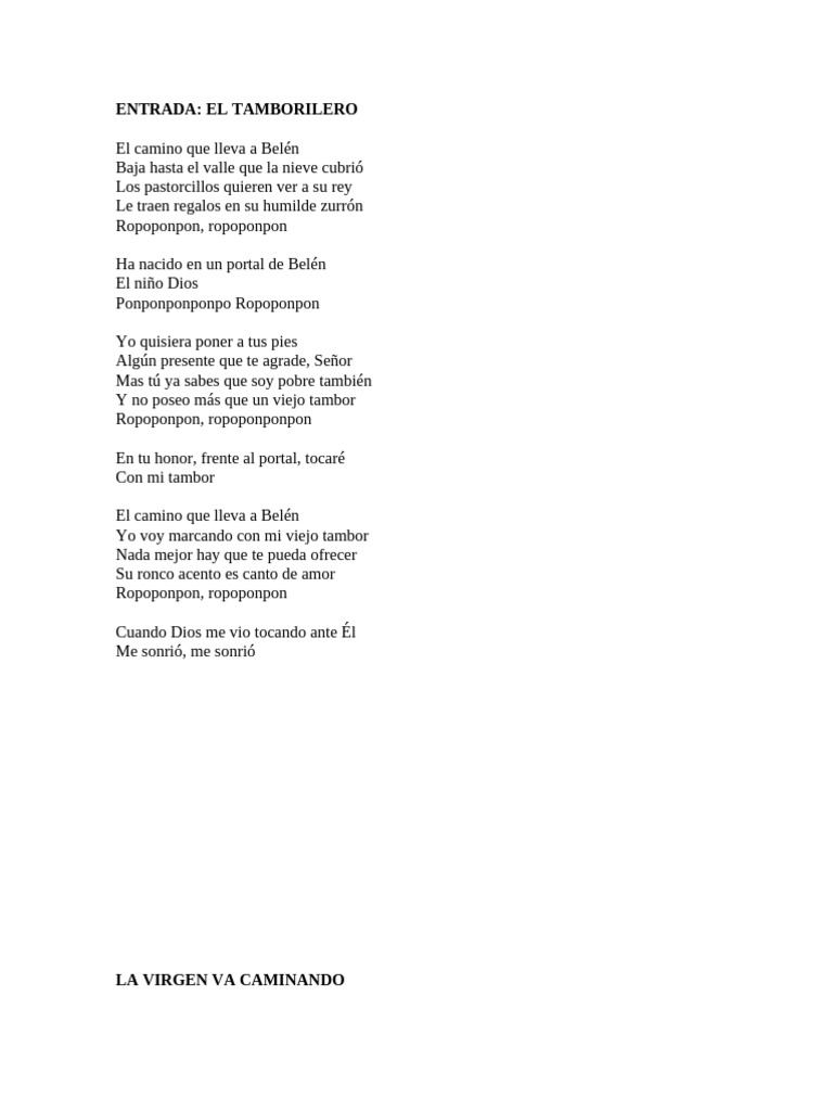 Villancicos Tradicionales de Navidad | PDF