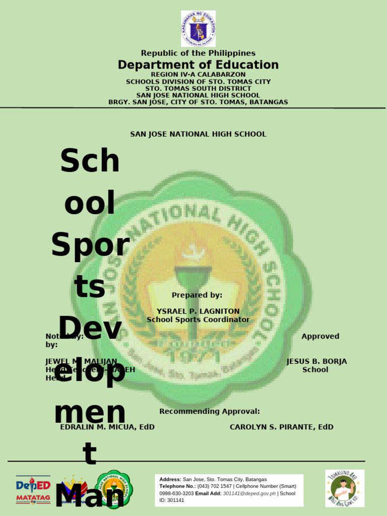 San Jose National High School Sports Training Programs | PDF | Track ...