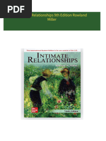 Download Full Intimate Relationships 9th Edition Rowland Miller PDF All Chapters