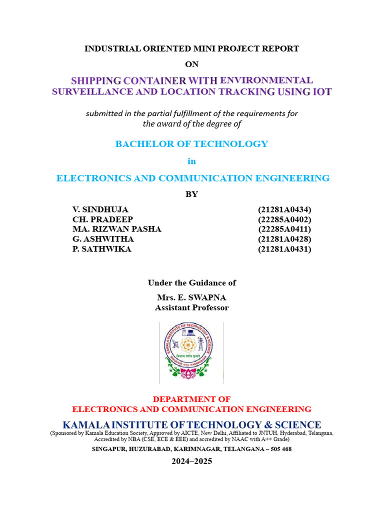 MINI PROJECT DOCUMENT (1) | PDF | Embedded System | Microcontroller