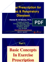 Exercise Prescription for Cardiac &amp; Respiratory Diseases