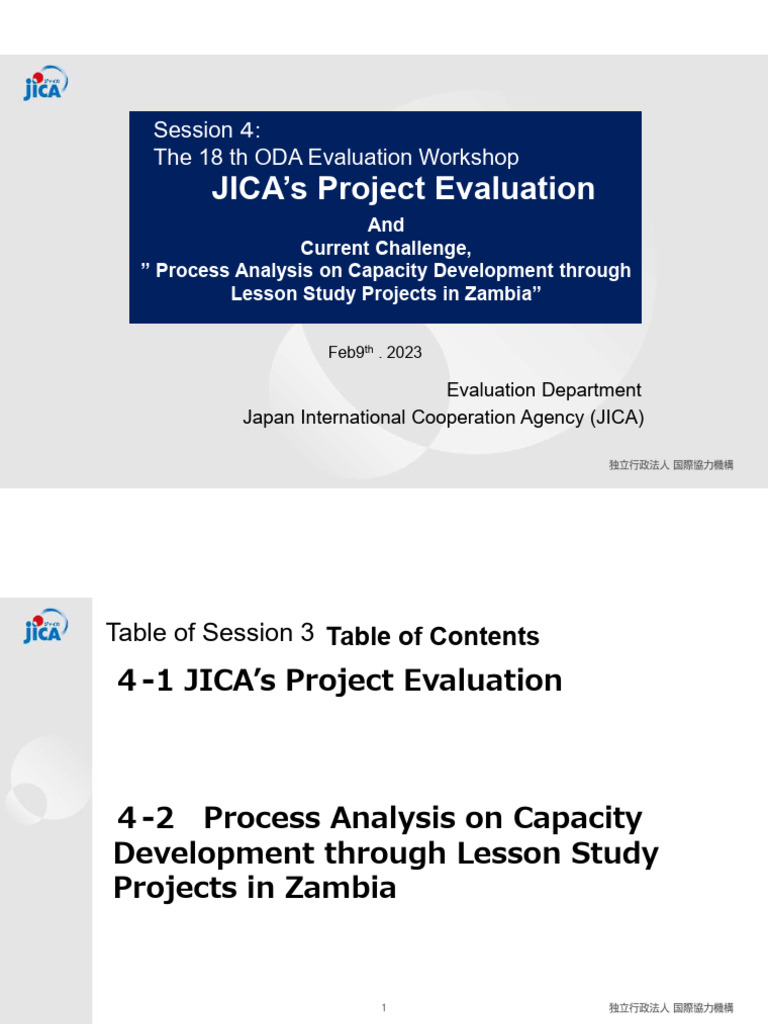 6_workshop_18th | PDF | Official Development Assistance | Evaluation