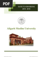 Guide To Admissions 2012-13 (AMU)