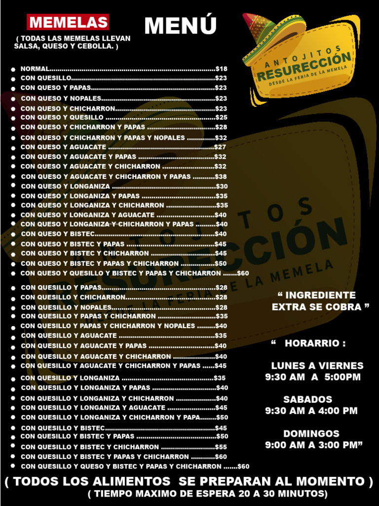 Menu Angelopolis 20204 | PDF | filete | Cocina