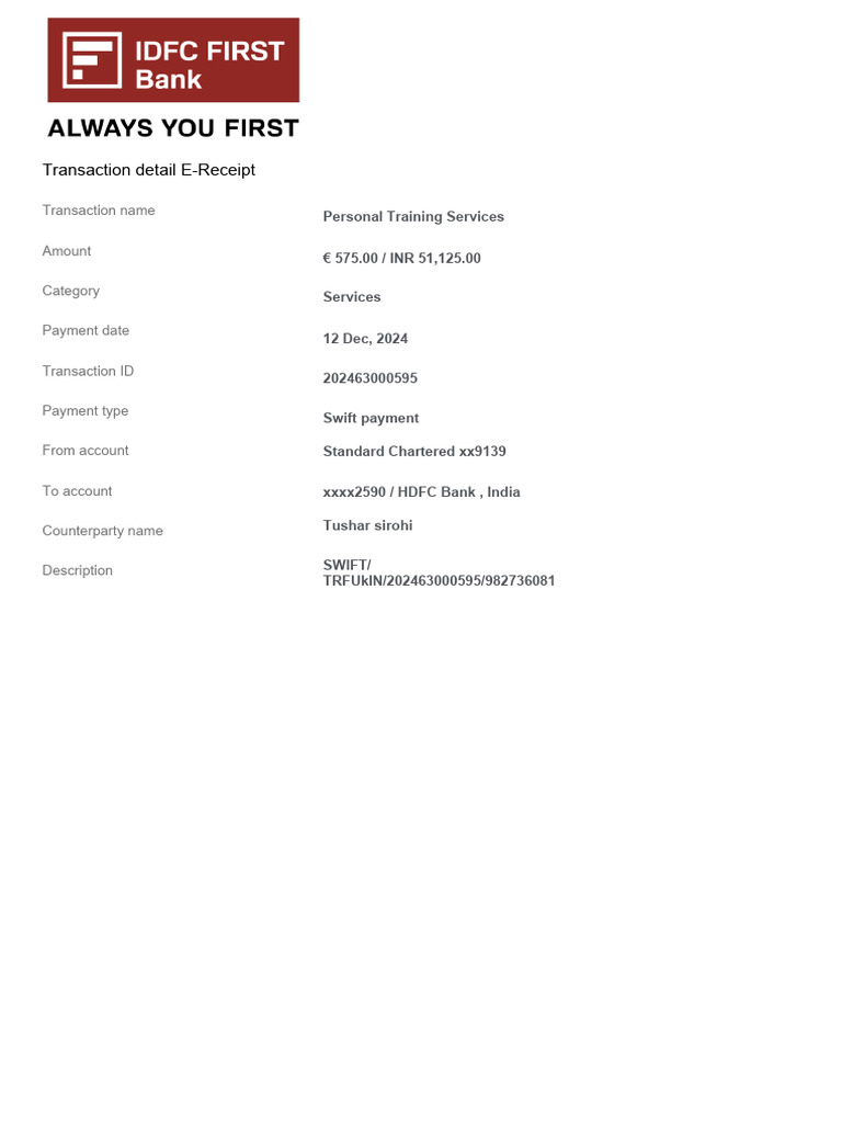 Transaction Details 12 Dec 2024 | PDF