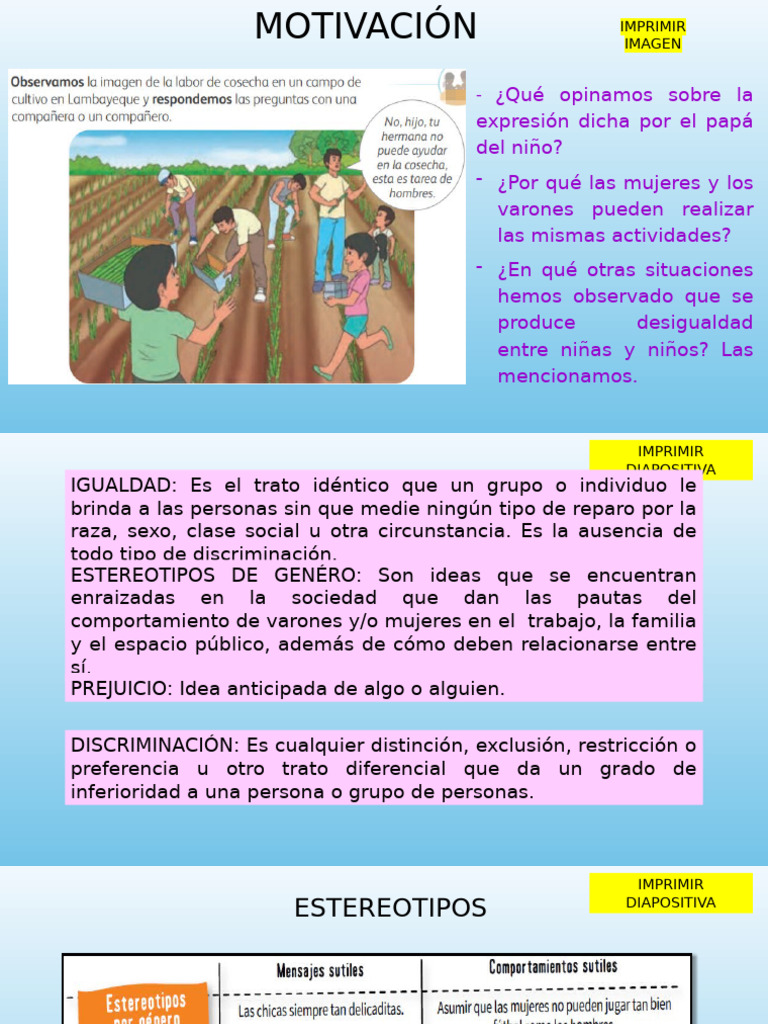 Igualdad y Estereotipos de Género | PDF