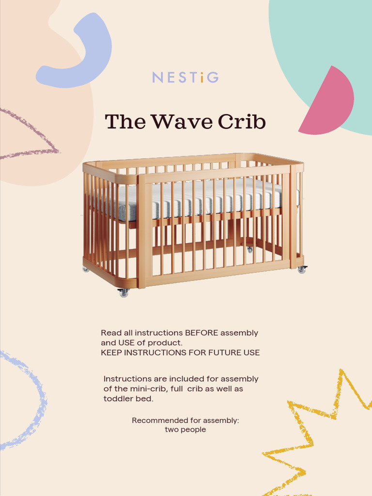Nestig Wave Crib Assembly Guide | PDF | Screw