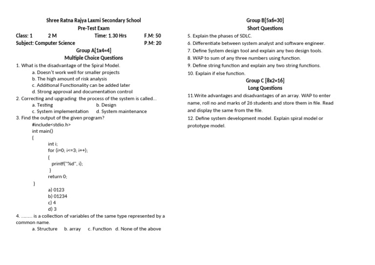 Set-1 Computer Science | PDF