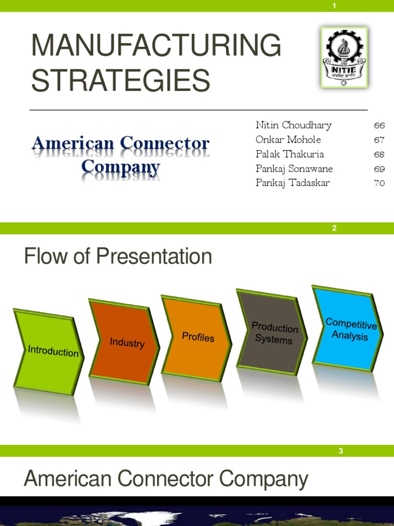 American Connector Final PDF Operations Management Inventory