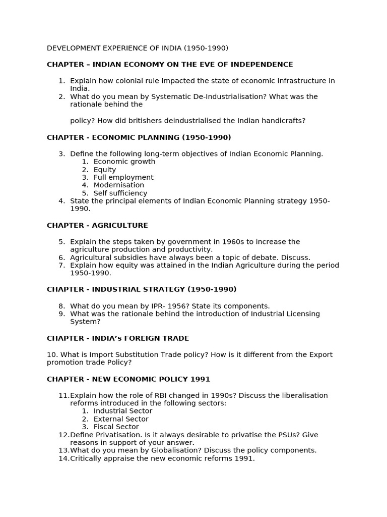 Indian Development Experience (1950-1990) | PDF | Subsidy | Agriculture