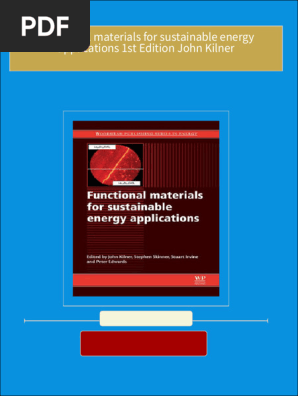 PDF Functional materials for sustainable energy applications 1st 