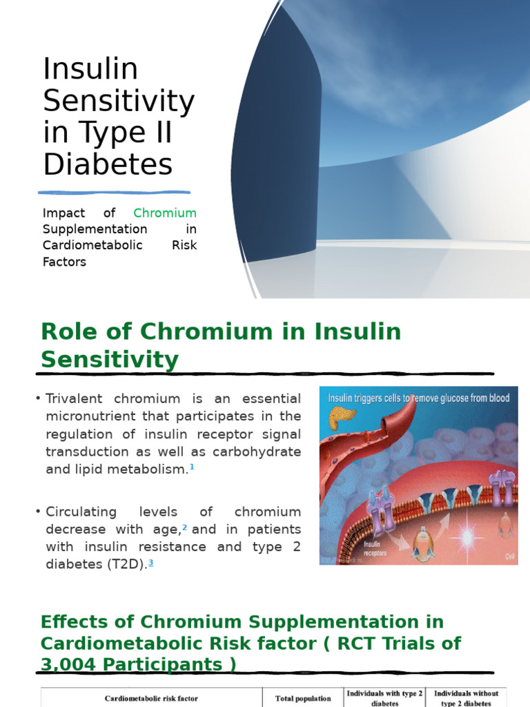 Insulin Sensitivity in Type II Diabetes | PDF