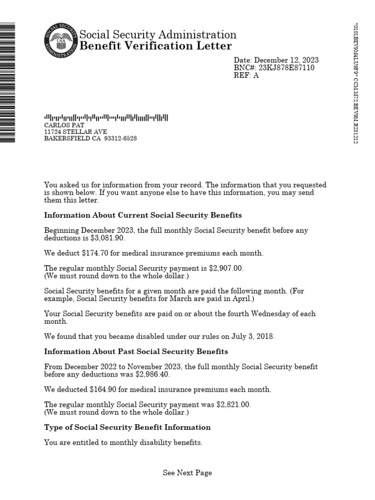 benefit-verification-letter-pdf-social-security-united-states